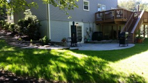 landscaping and patio flagstone